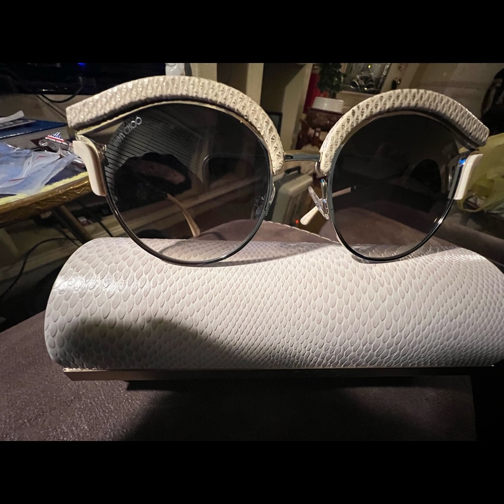 high end Jimmy Choo sun glasses. case, cloth,
pouch 
100% AUTHENTIC! - Picture 2 of 12
